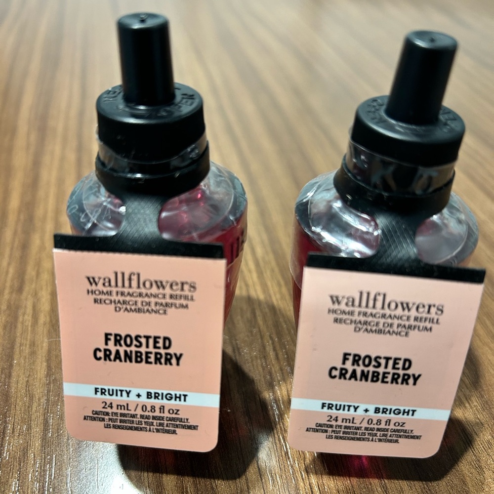 2 Bath & Body Works Frosted Cranberry Wallflowers